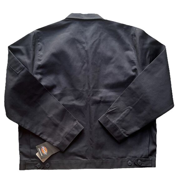 Dickies Mens Unlined Eisenhower Jacket Canvas Work Coat JT75 Dark Navy XL Reg - Picture 4 of 16